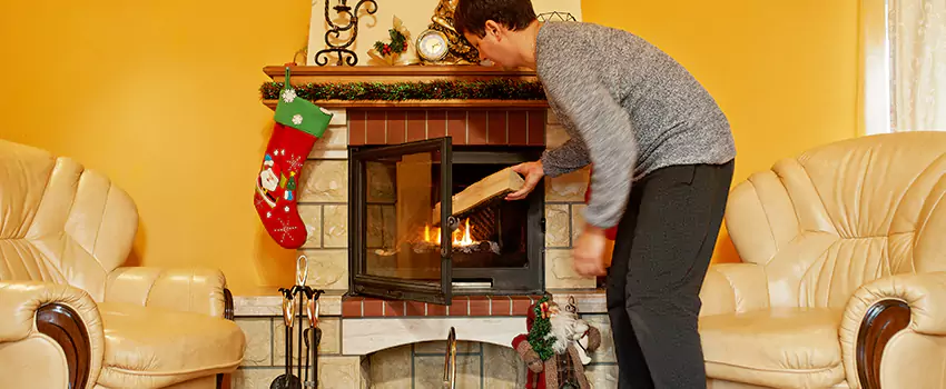 Rusted Metal Fireplace Restoration in Ripon, California
